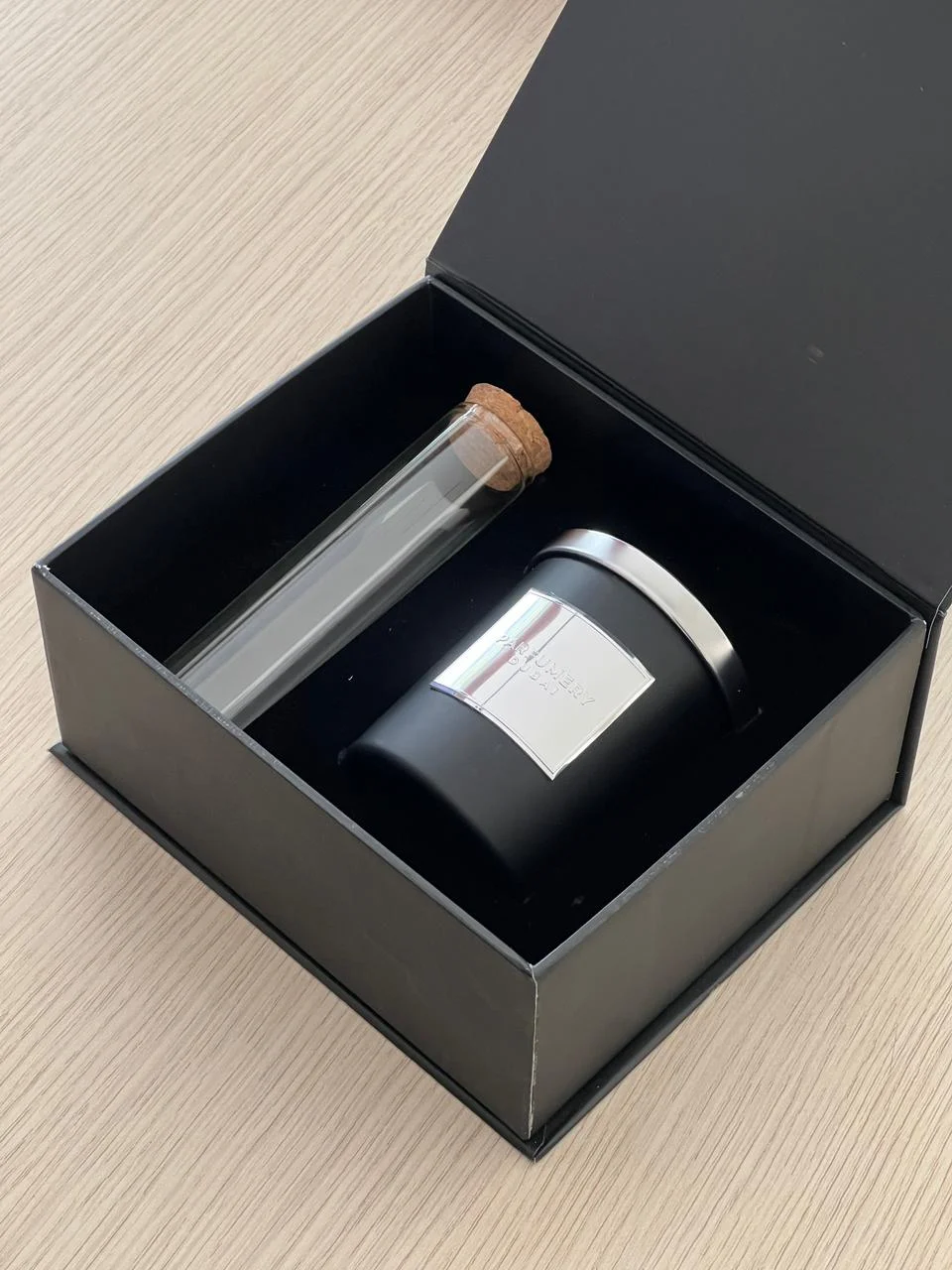 Custom Candle and Matches Gift Set